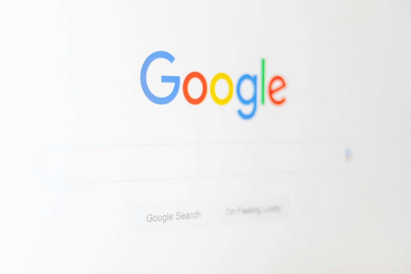 Google logo on a search page