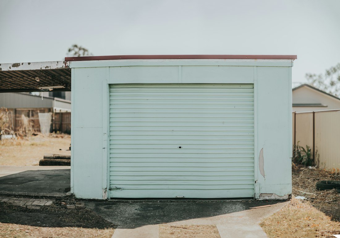 White roller shutter