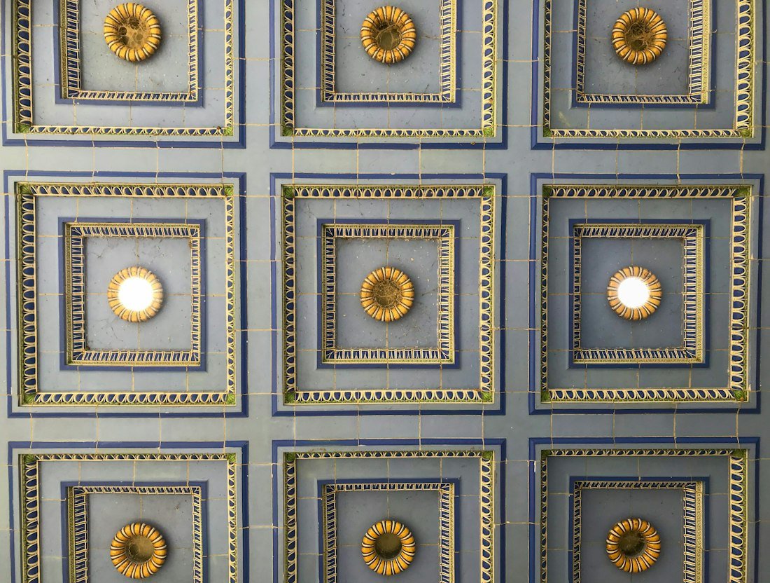 Ornate decorative ceiling detail