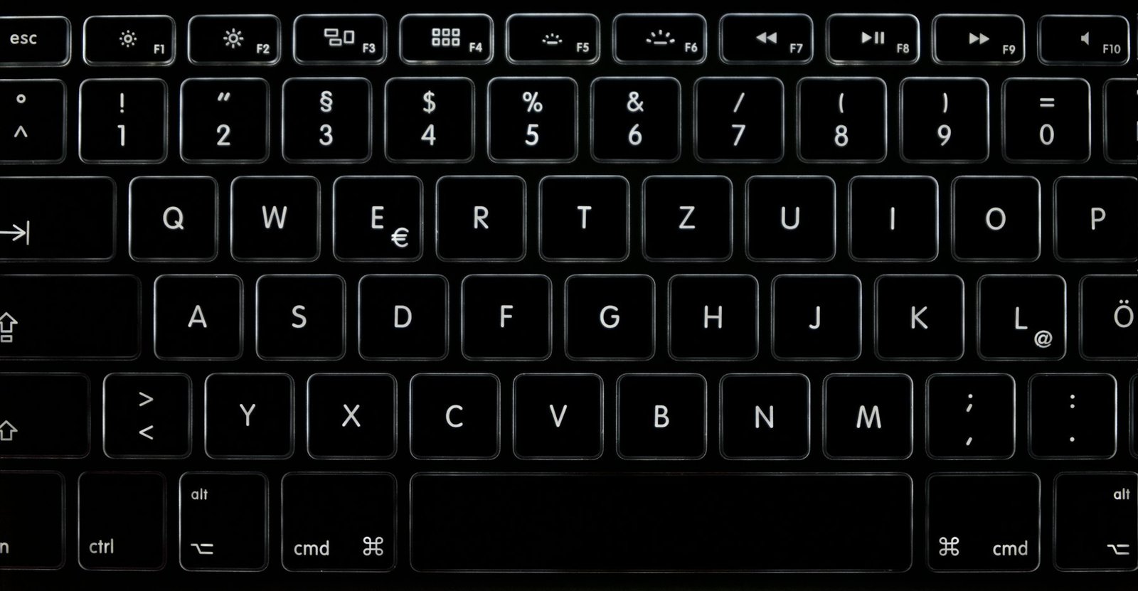 Black computer keyboard