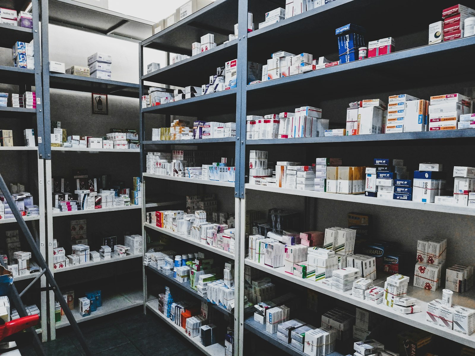 http://Dispensary%20shelving%20stocked%20for%20prescription%20fulfilment